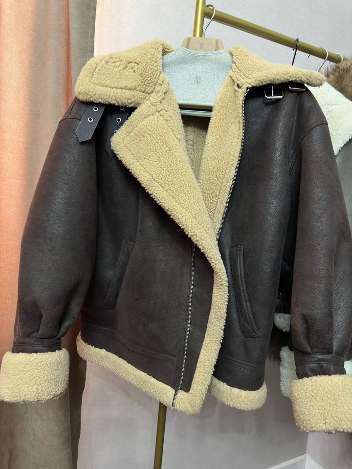 Дубленка авиатор mango