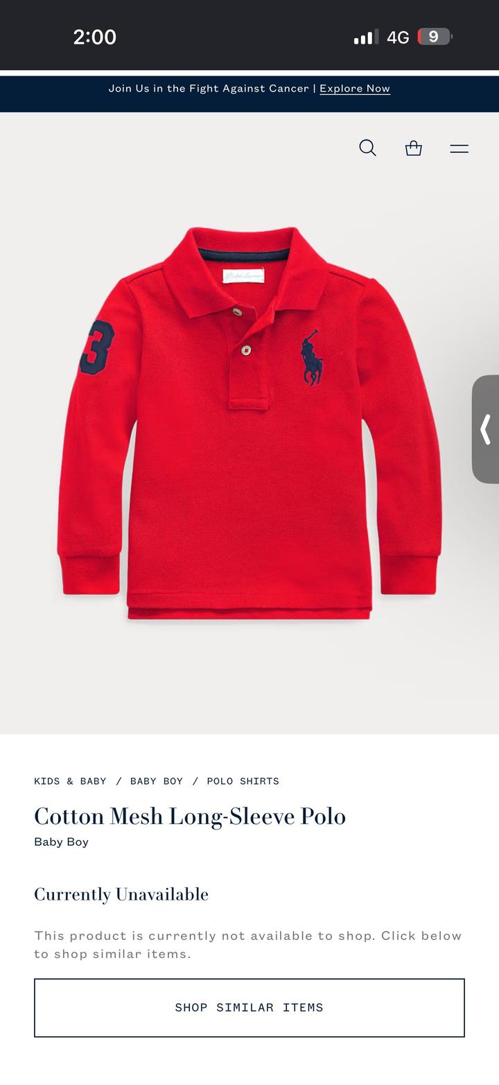 Лонгслив поло Polo Ralph Lauren