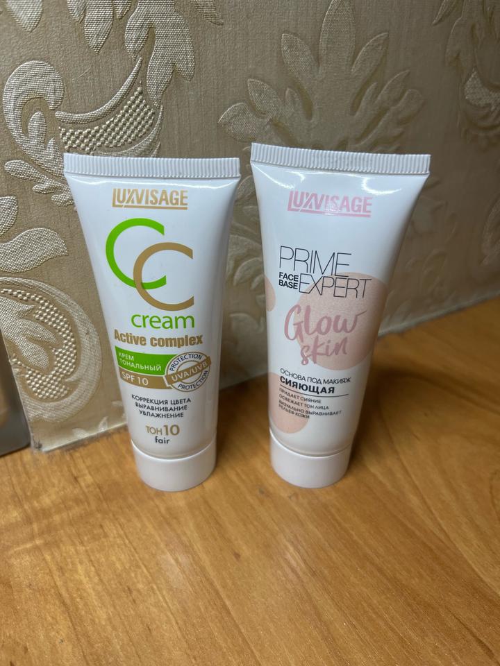 LUXVISAGE Lux Visage CC крем оттенок 10 и праймер сияющий