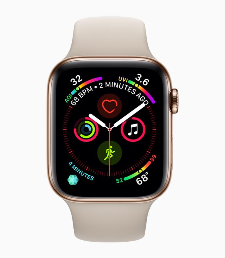 Смарт-часы Apple Watch Series 4 Gold с двумя комплектами ремешков