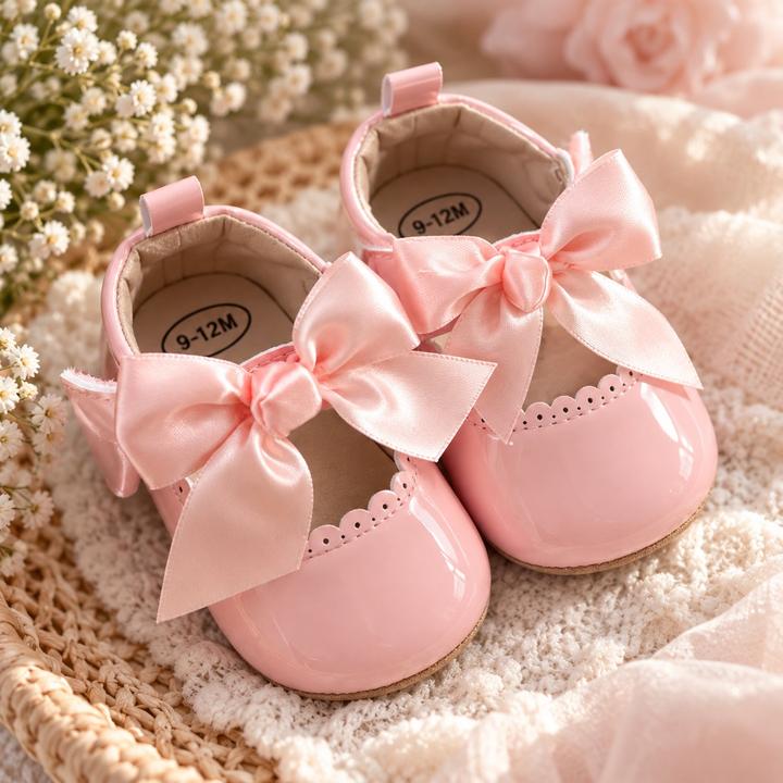 Нарядные туфельки-пинетки для девочки 🎀