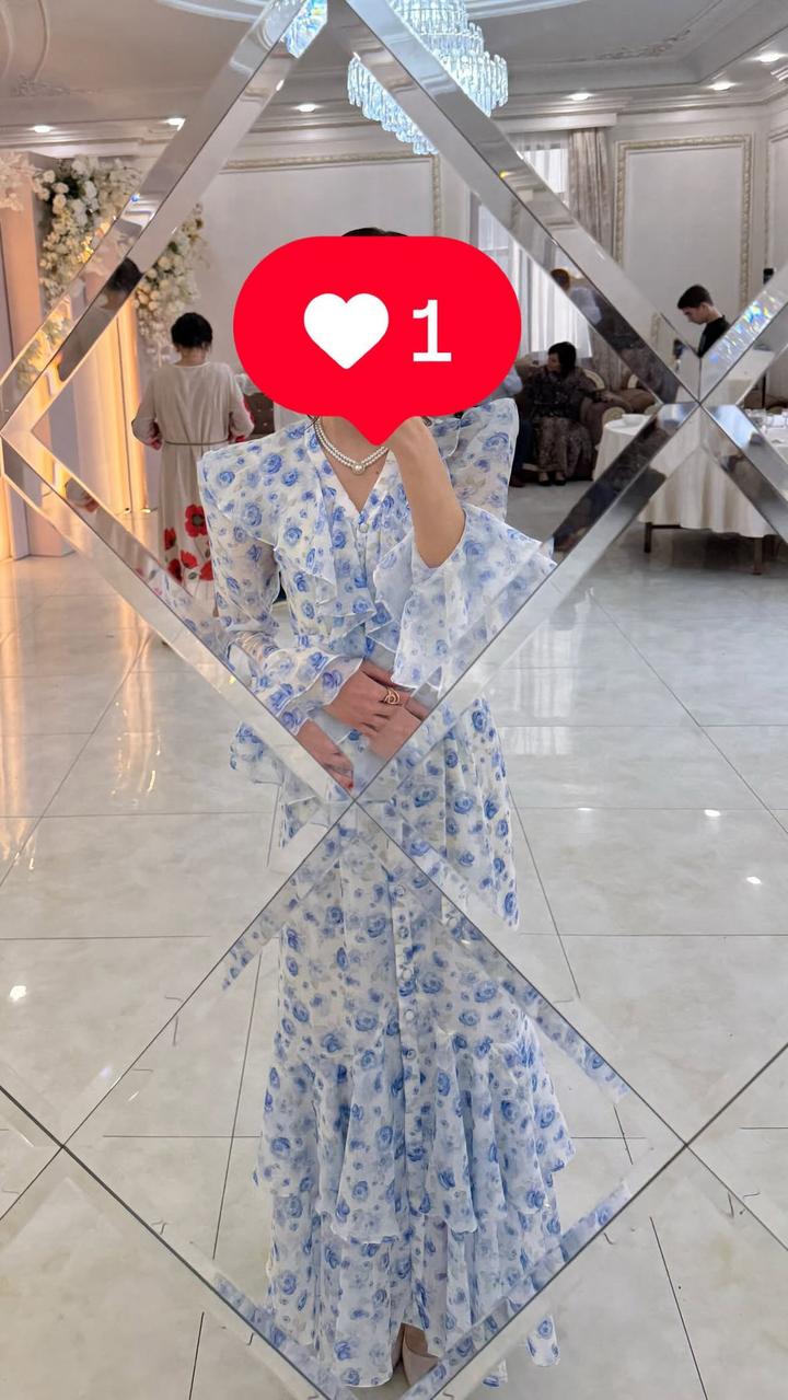 Платье в цветочный принт с рюшами от Stylish22