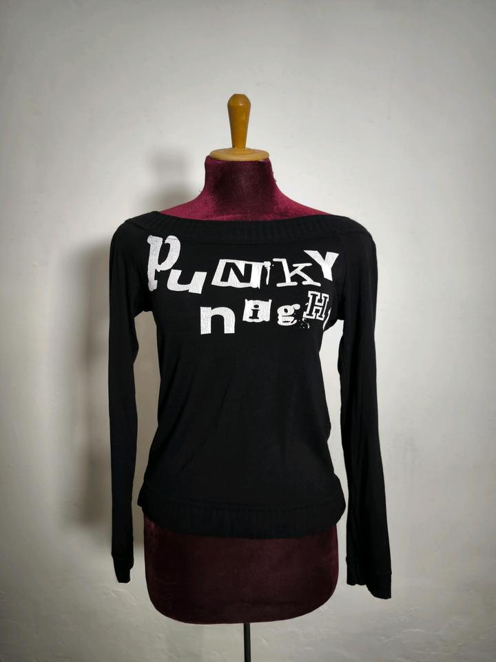 Винтаж U2k лонгслив топ punky night