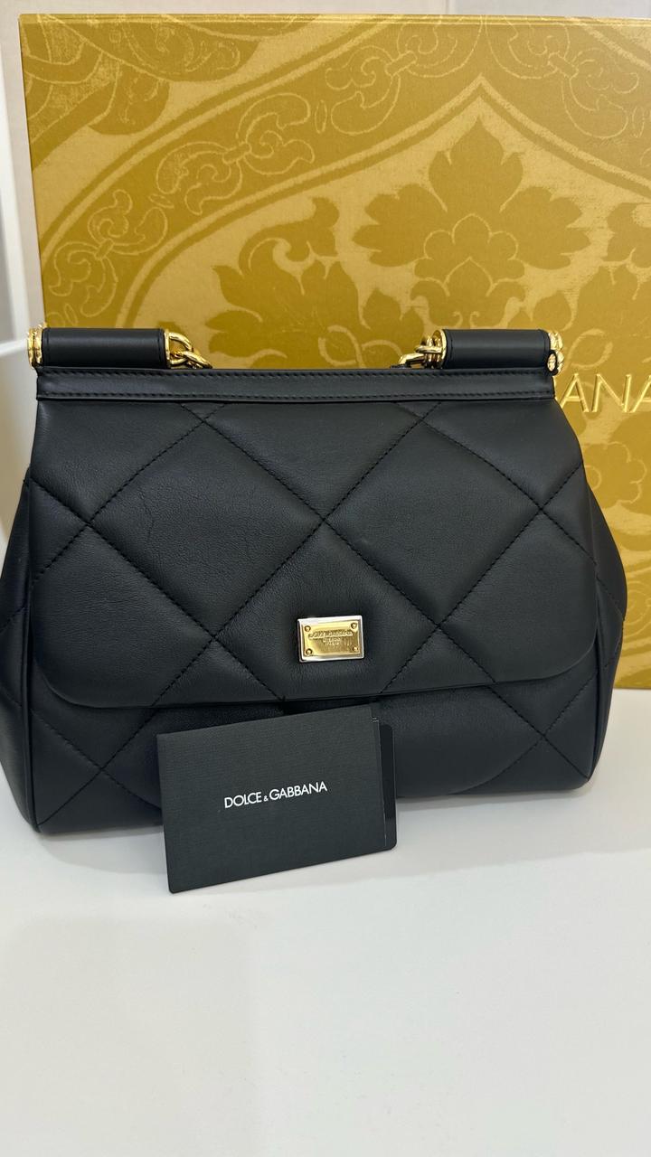 Dolce & Gabbana Black Quilted Small Miss Sicily — оригинал