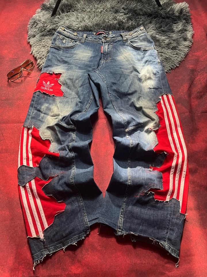 CUSTOM DSQUARED2 & ADIDAS JEANS
