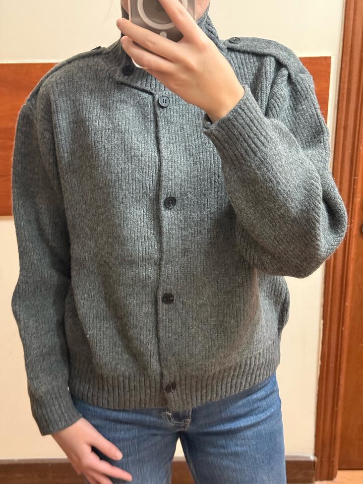 Кардиган в рубчик