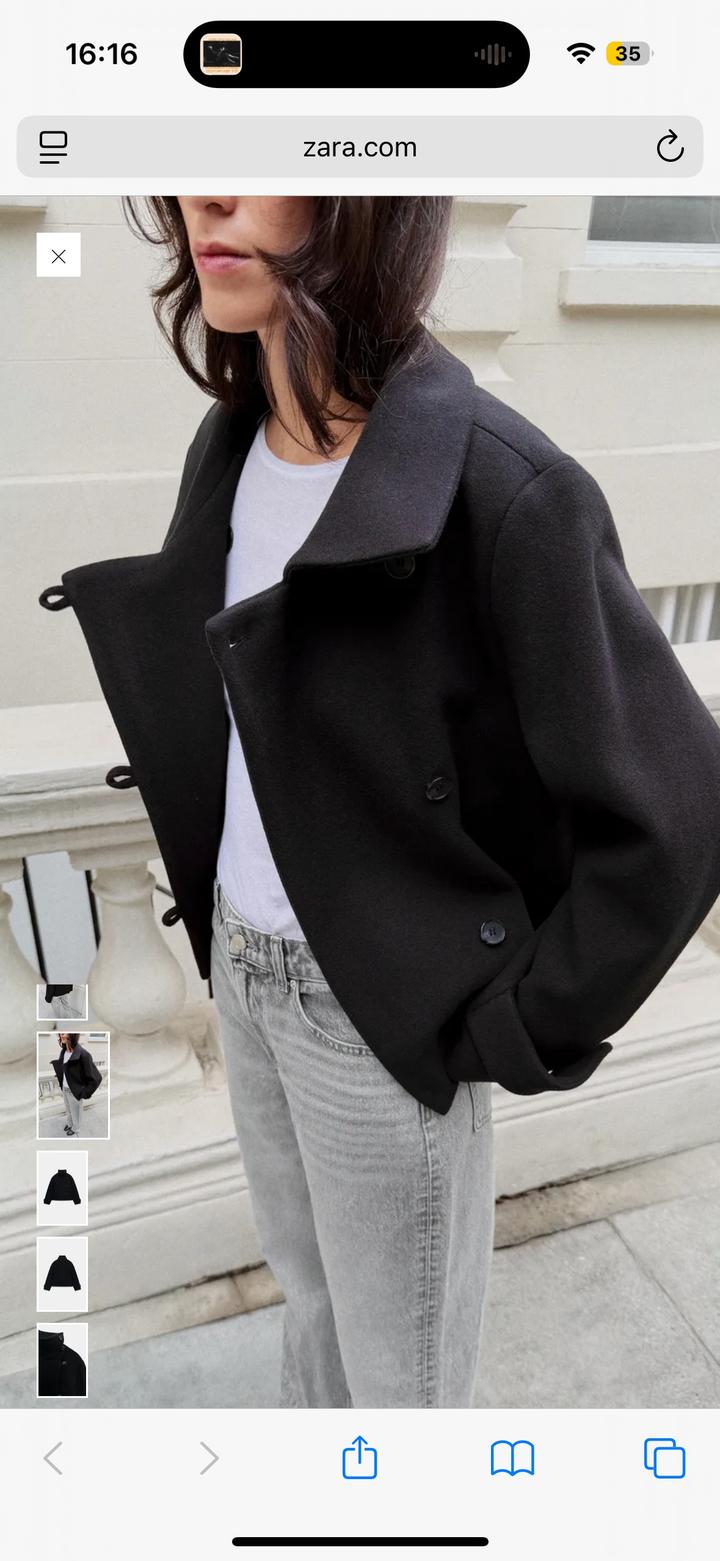 Укороченное пальто Zara