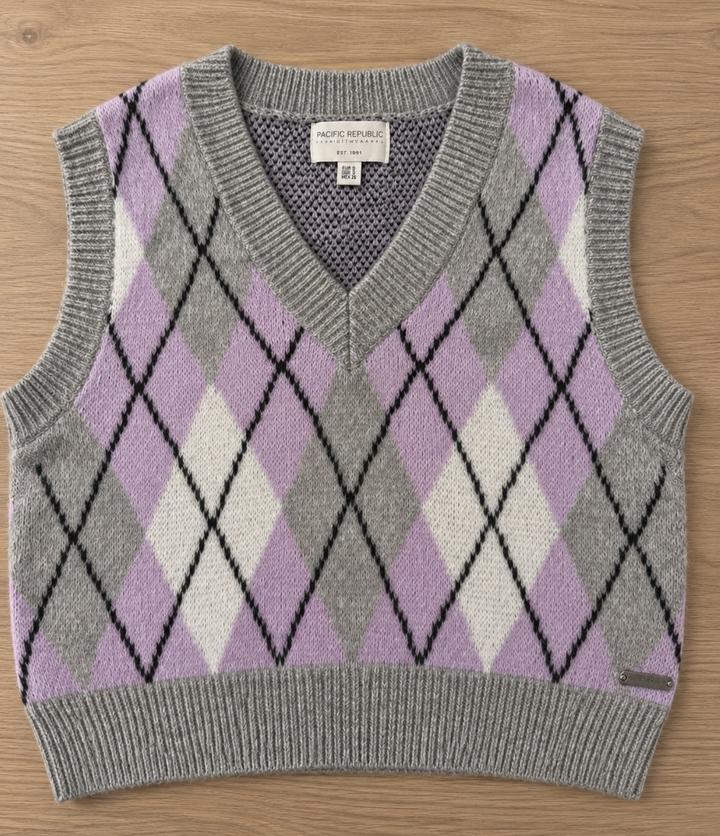 Pull & Bear Жилет вязаный в ромб