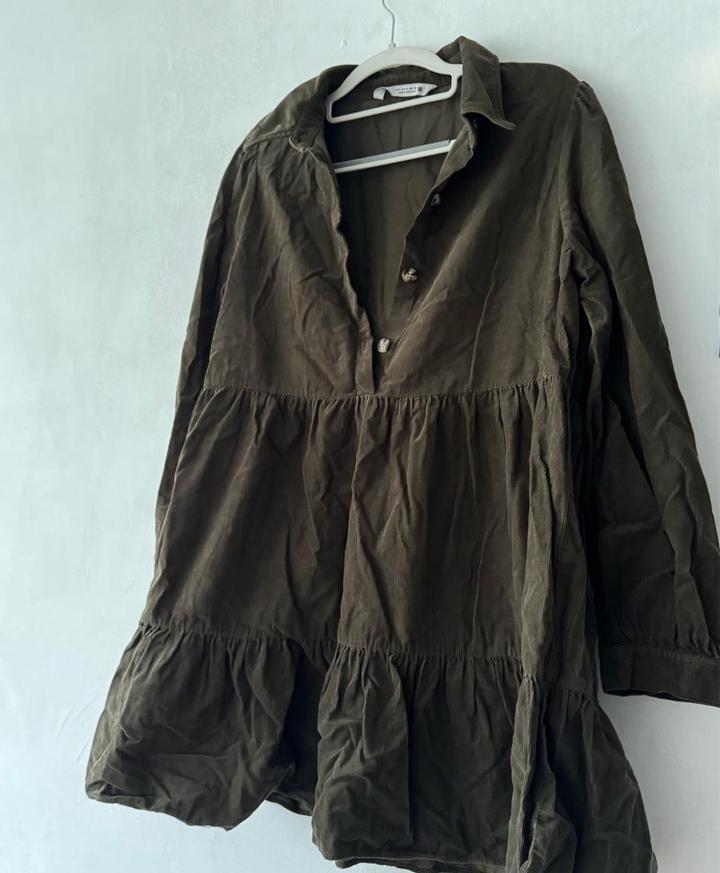 Вельветовое платье ZARA