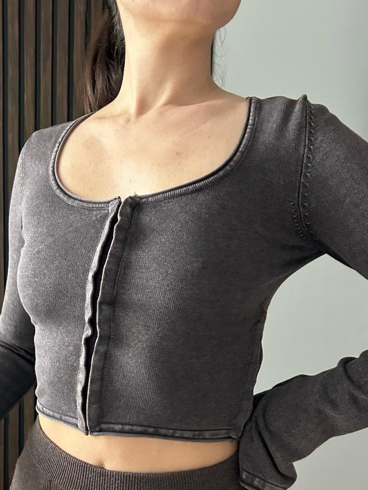 Укороченный лонгслив Zara