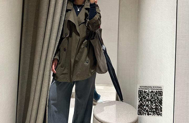 Massimo Dutti Укороченный тренч