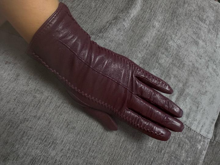 Перчатки кожаные женские