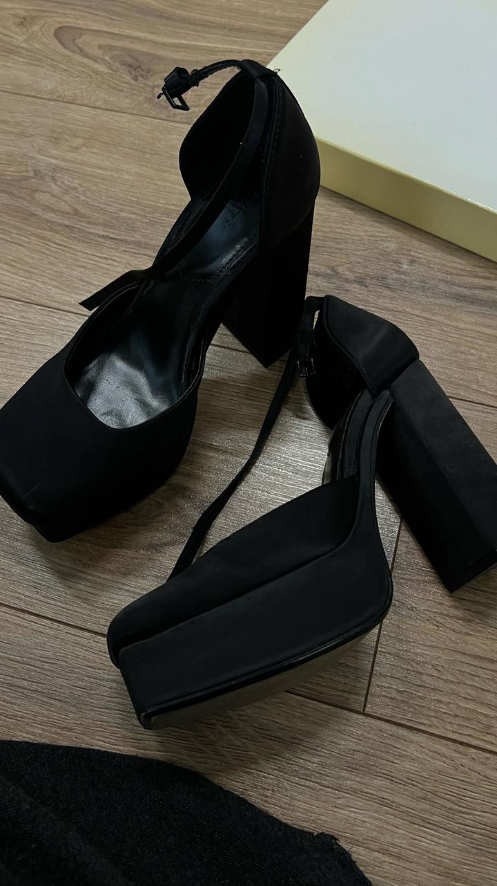 Туфли Zara на платформе и толстом каблуке