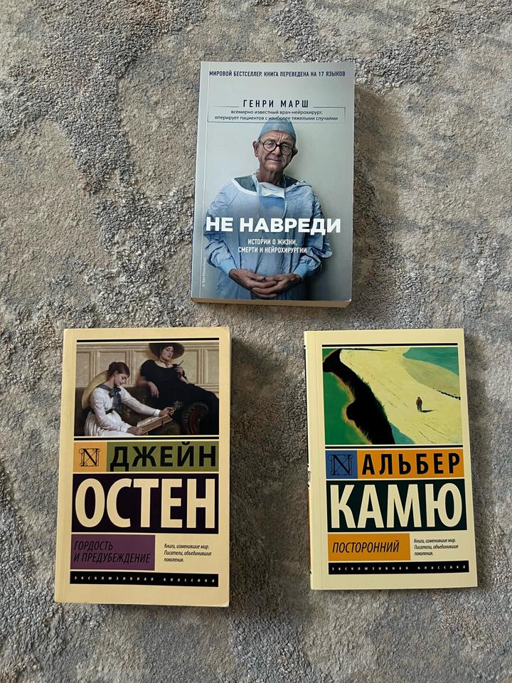 Книги: Гордость и предубеждение, Посторонний, Не навреди  (цена за весь комплект