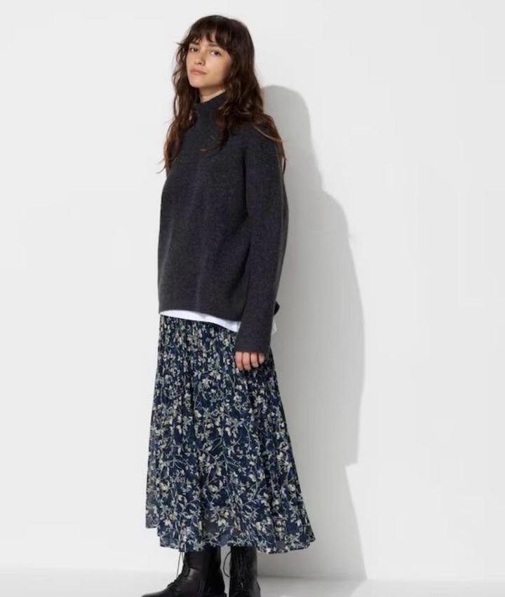 Плиссированная юбка UNIQLO