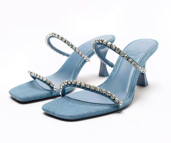 Zara Каблук джинсовый