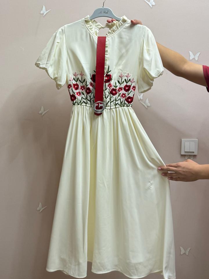 La Perla Платье с вышивкой и ремнем