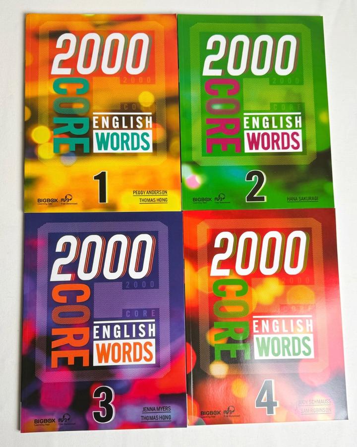 2000 Core English Words (Комплект из 4 учебных пособий, уровни 1–4)