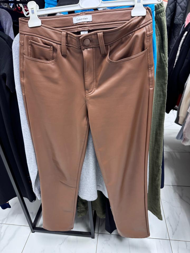 Кожаные брюки Calvin Klein