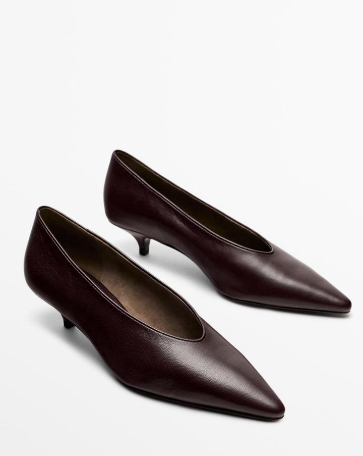 Кожаные туфли Zara