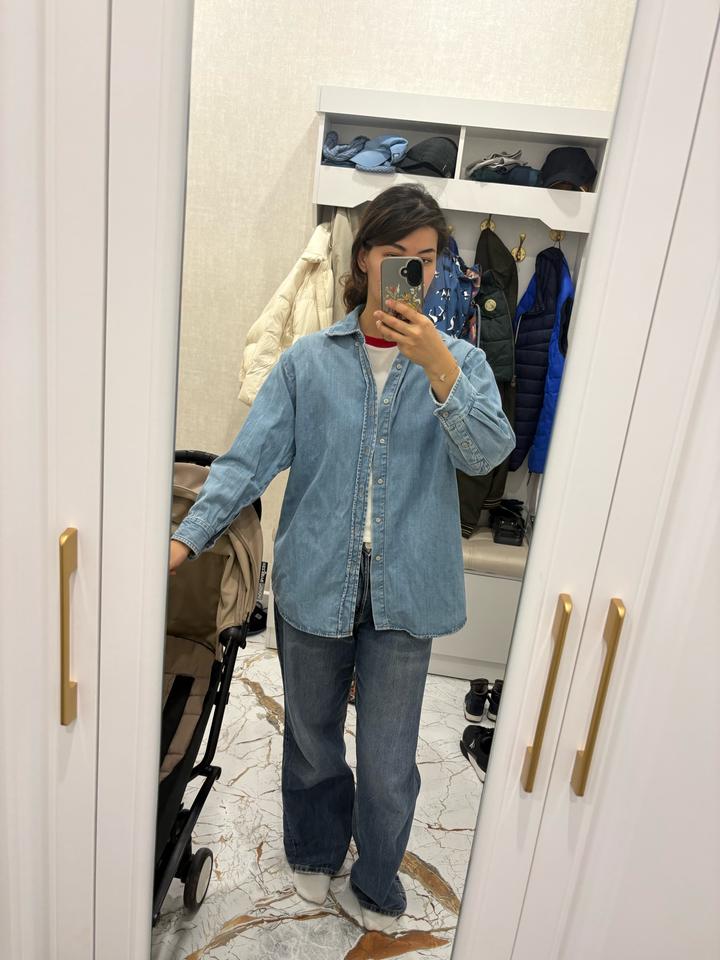 Джинсовая рубашка ZARA