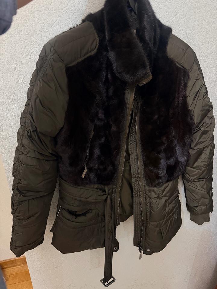 Roberto Cavalli Куртка с меховой отделкой