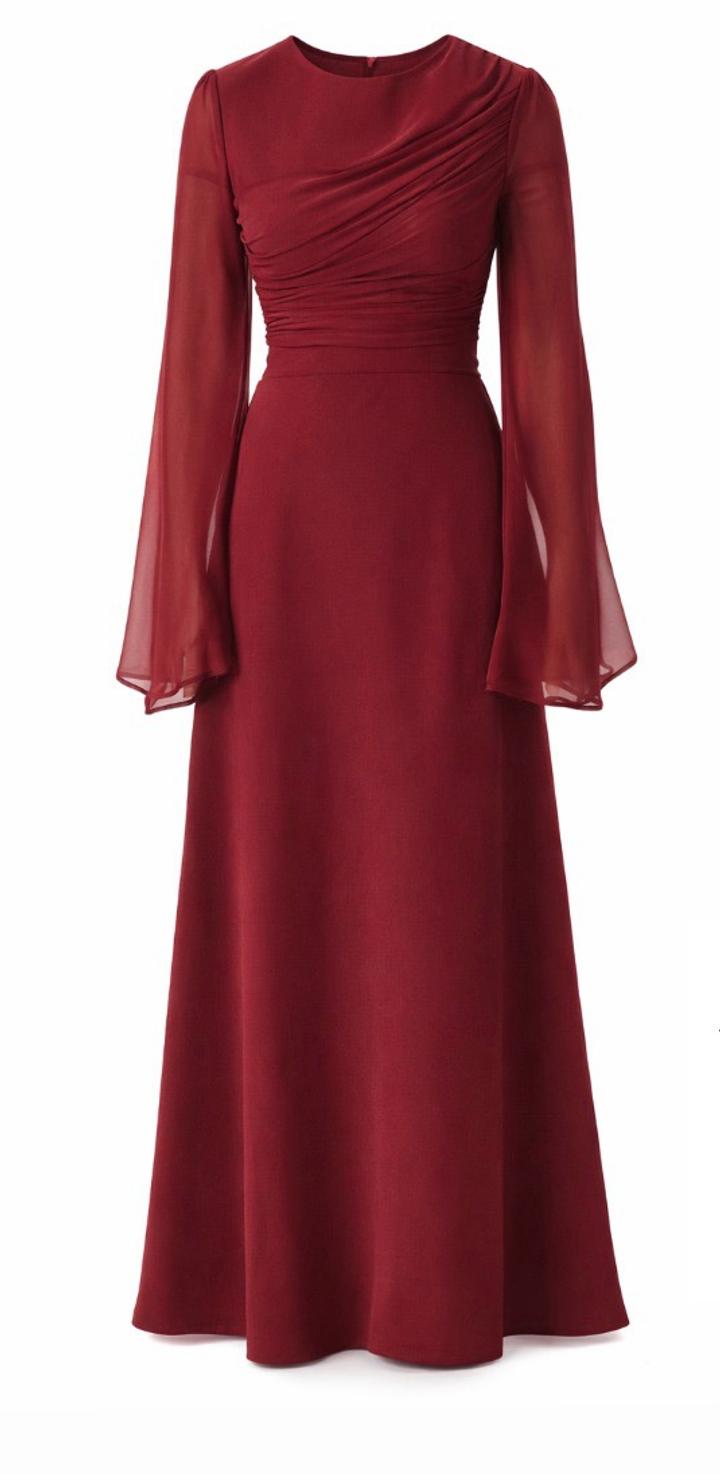 EleGant Вечернее платье макси с длинным рукавом