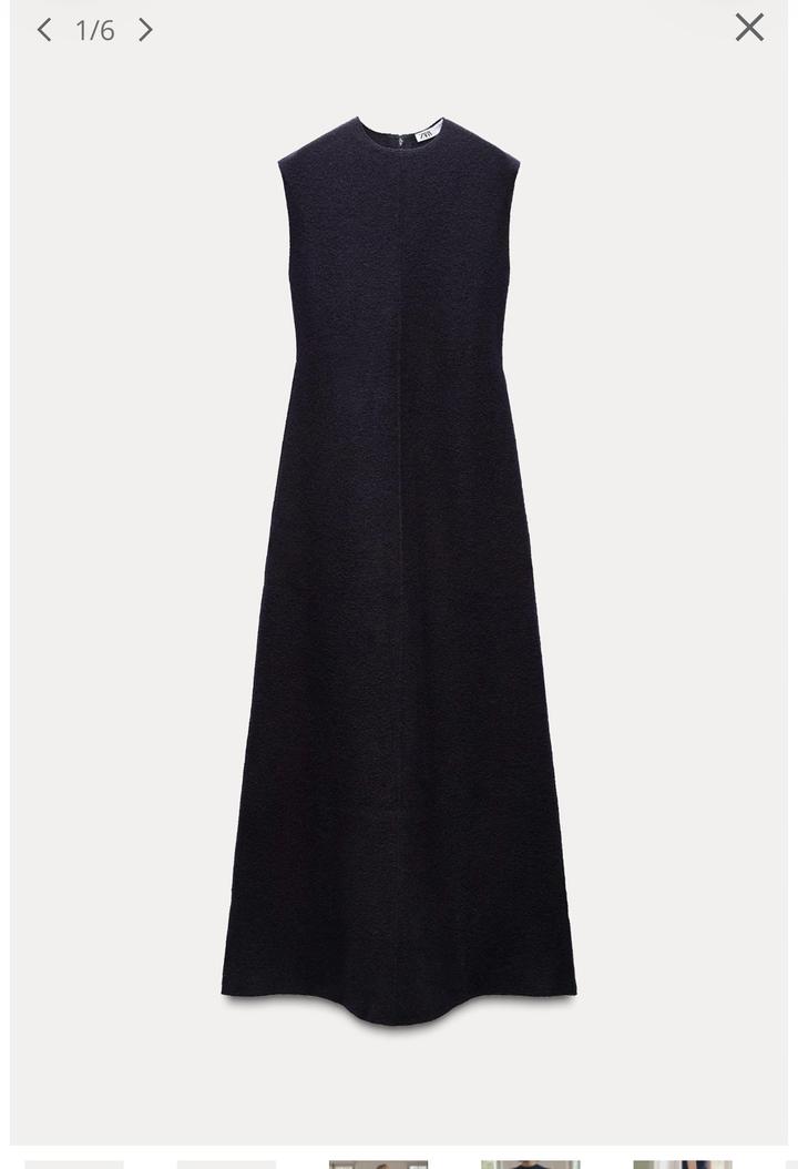 Новое платье ZARA макси, 💯 шерсть