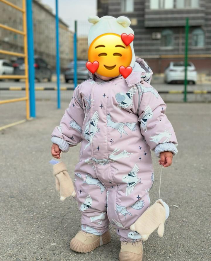 Crockid Утепленный комбинезон для девочки