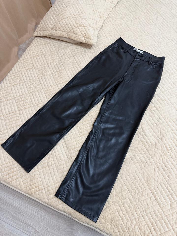 Брюки Zara из экокожи