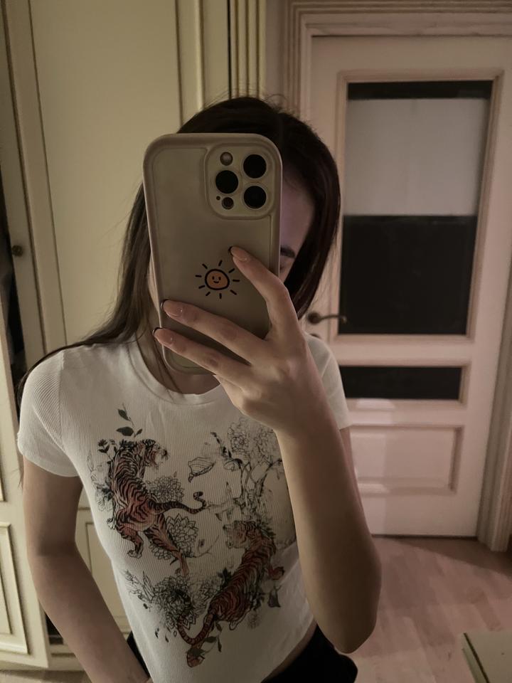 Bershka топ белый
