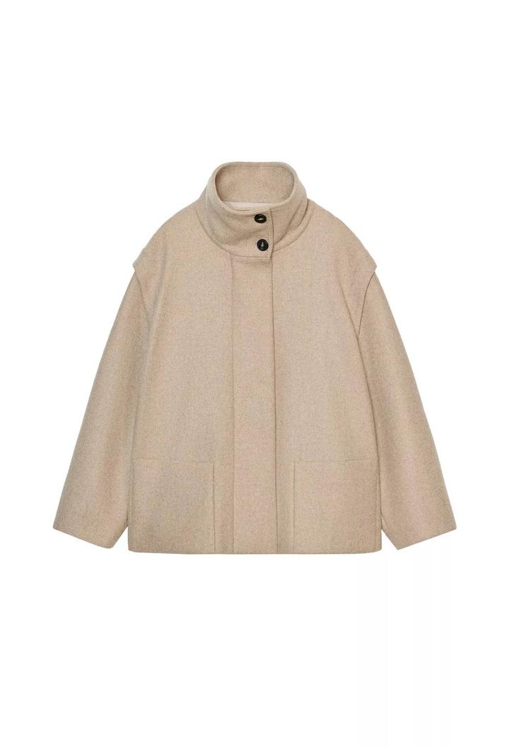 Zara Короткое пальто с воротником-стойкой
