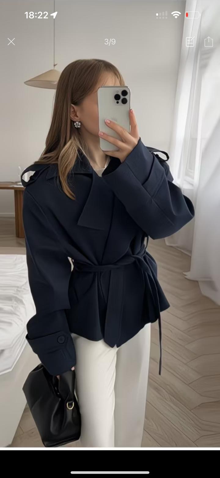 Zara Укороченный тренч