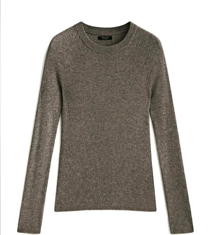 Massimo Dutti Коричнево-серый джемпер