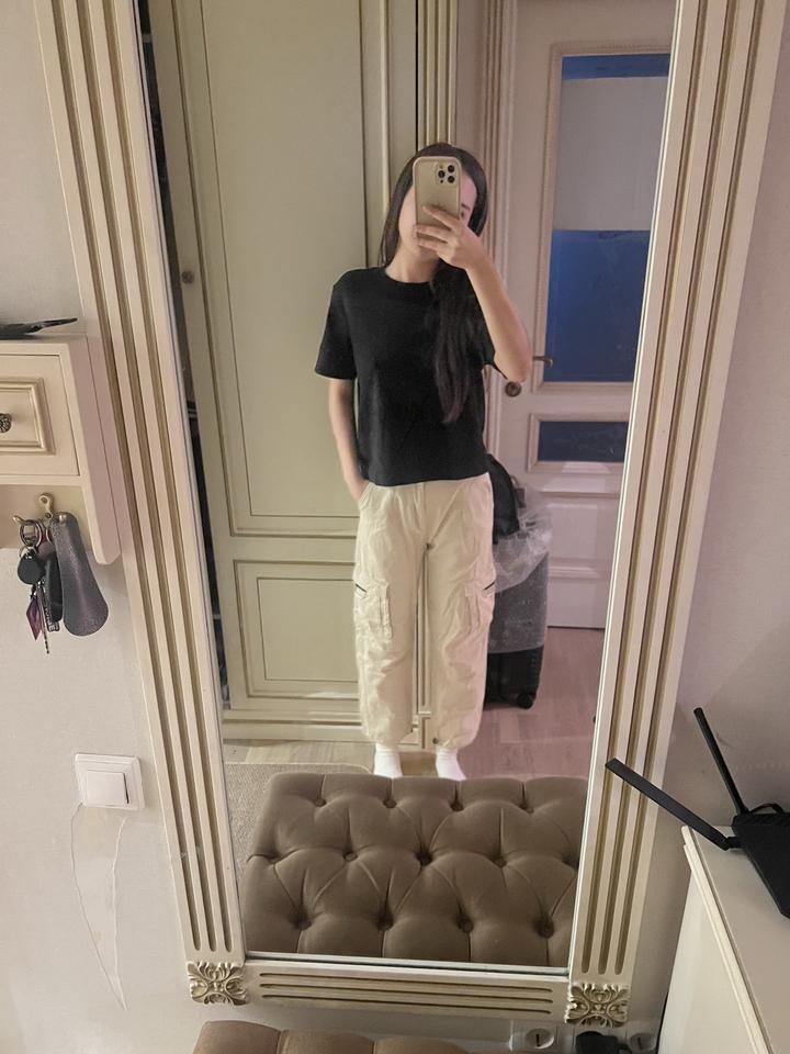 Bershka бежевые штаны
