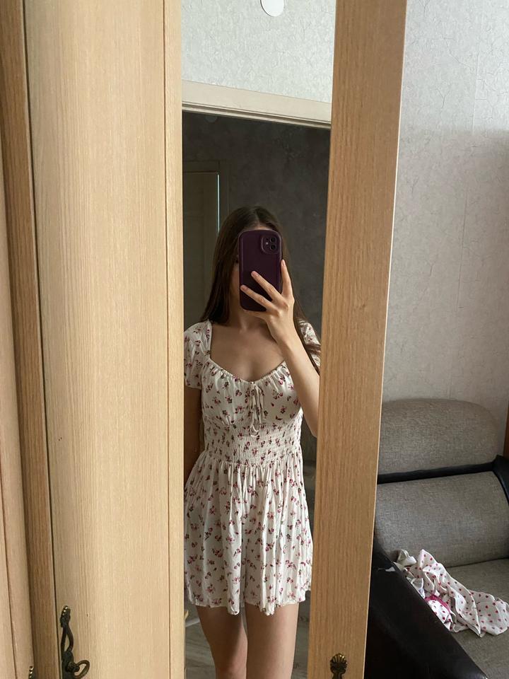 Летнее платье в цветочный принт