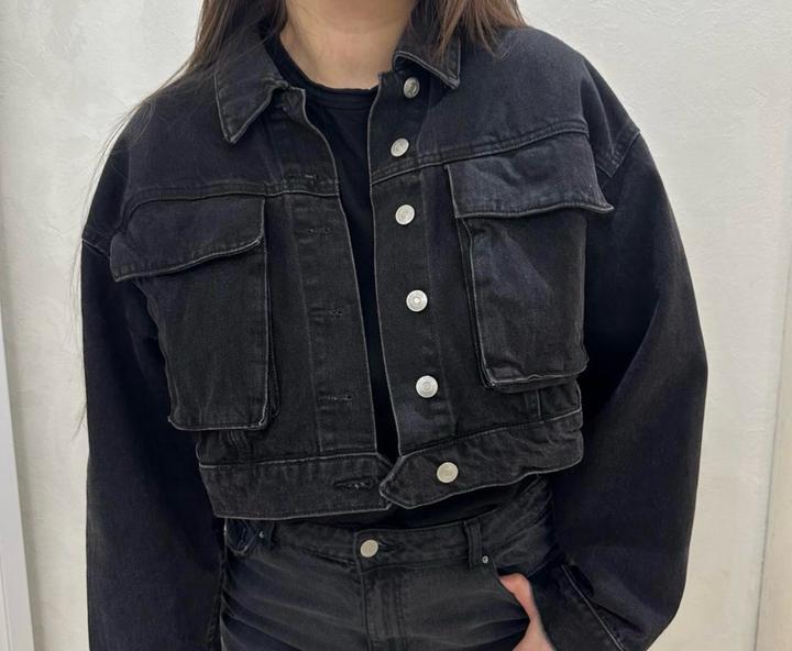 Укороченная джинсовая куртка ZARA