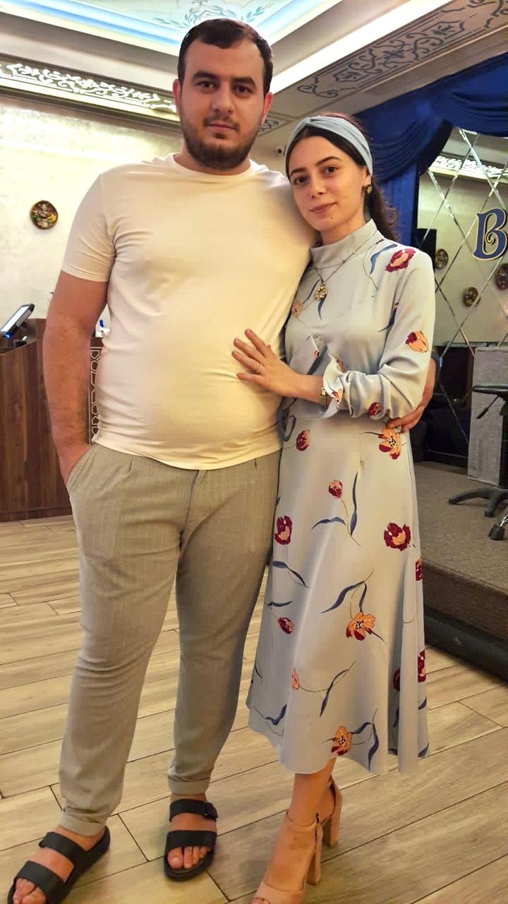 adL Голубое платье с цветочным принтом