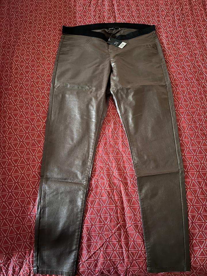 Esmara Metallic Look — женские джеггинсы с эффектом металлик, новые EU 42