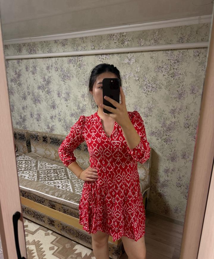 Платье с принтом