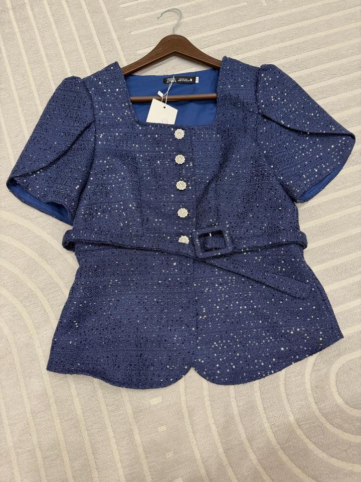 Жаккардовый жакет  с пайетками Zara