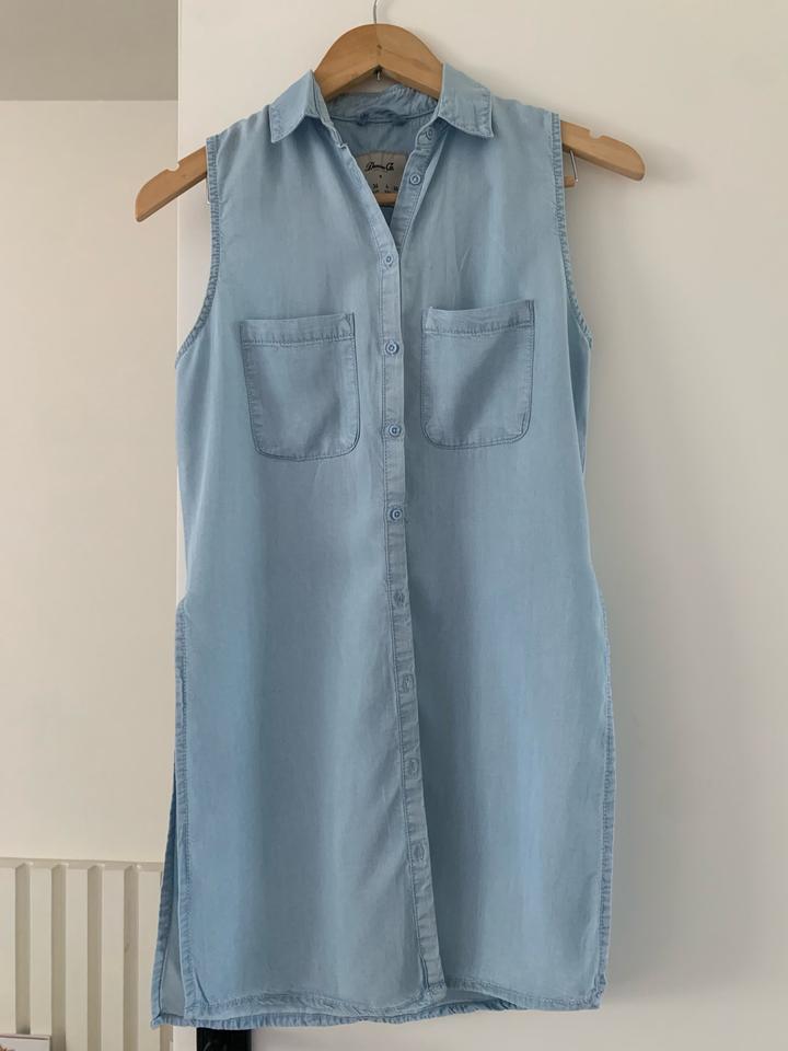 Denim&Co Легкая джинсовая рубашка