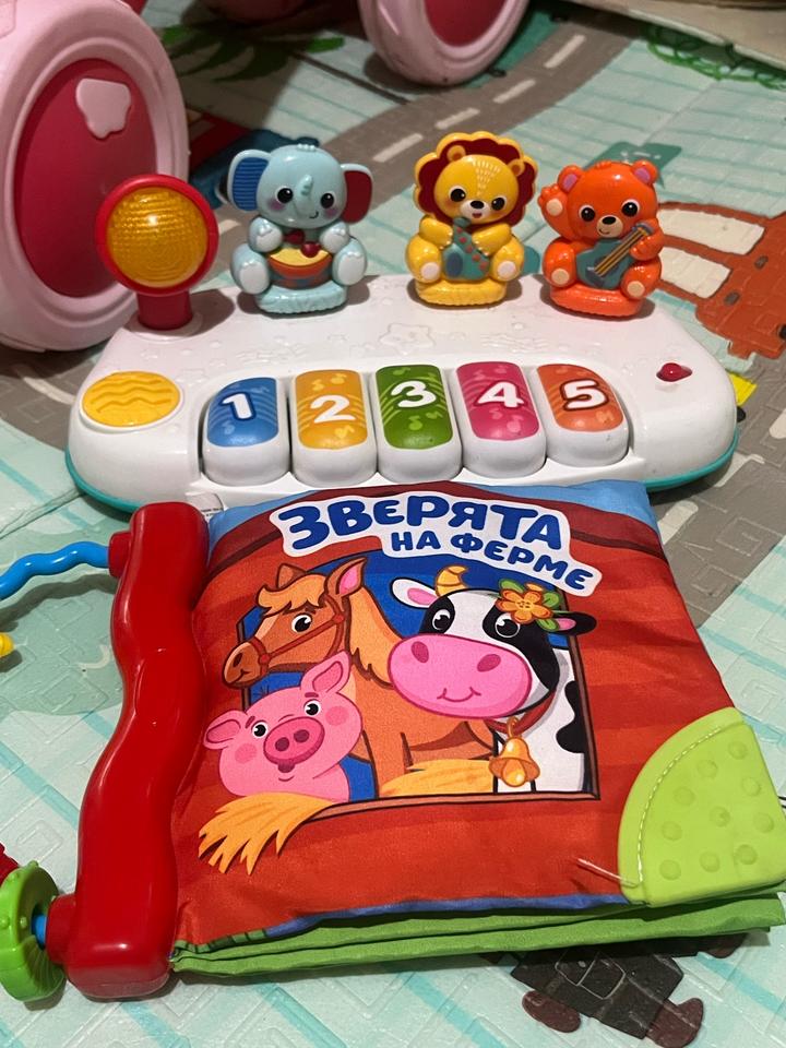 Baby Go Мягкая развивающая книжка-игрушка