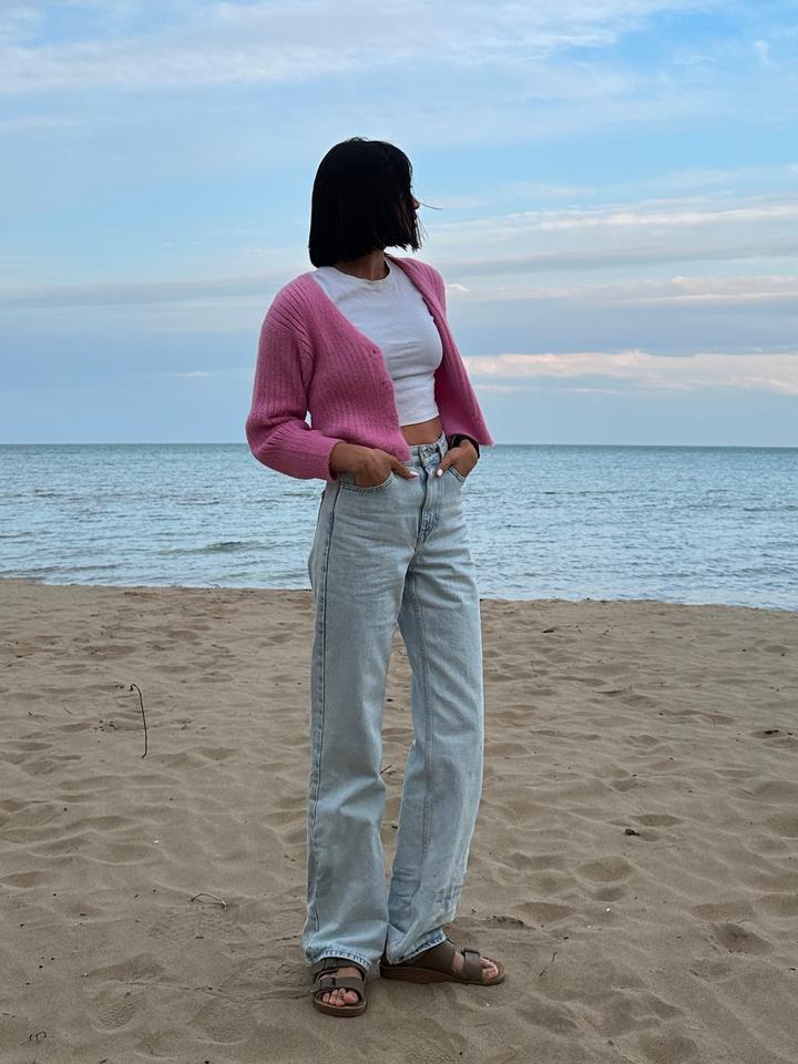 Джинсы Zara светлый деним