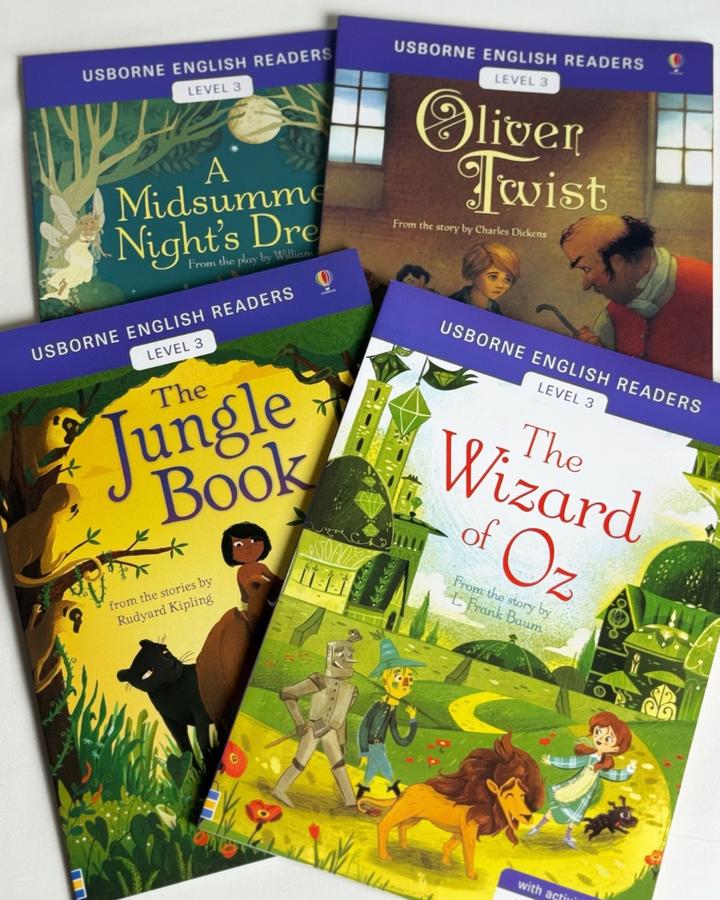 Usborne English Readers: Level 3 (Комплект из 4 книг)