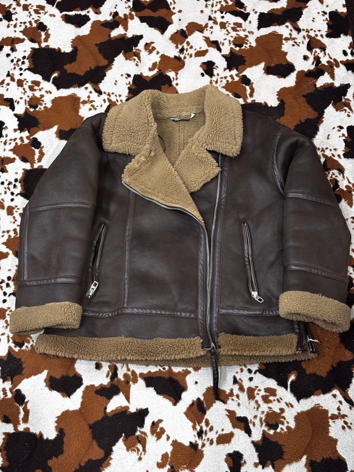 Дубленка авиатор ZARA