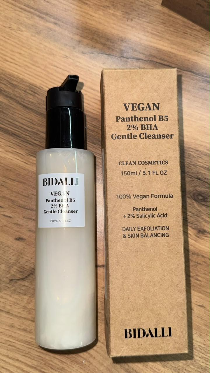bidalli Vegan Panthenol B5 2% BHA Gentle Cleanser