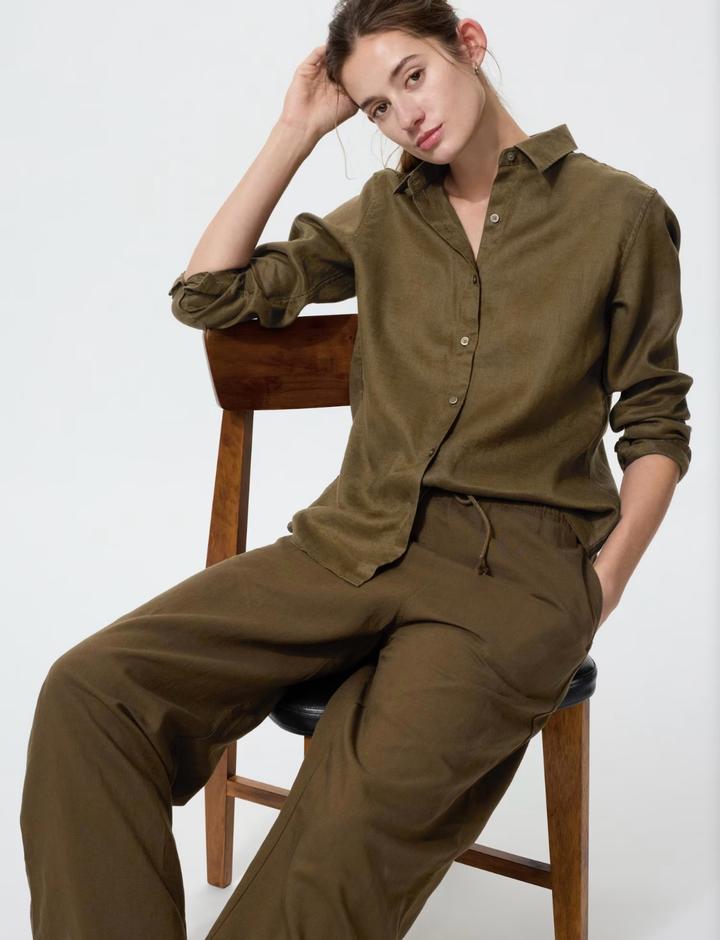 Uniqlo Льняная рубашка