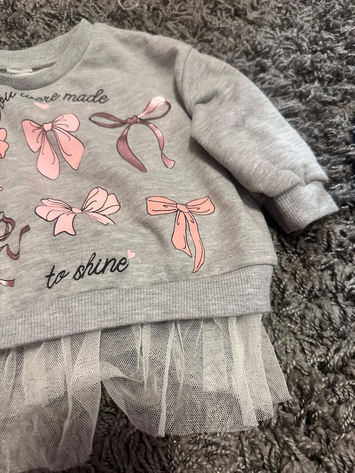 Baby Go Свитшот с принтом бантиков и сеткой