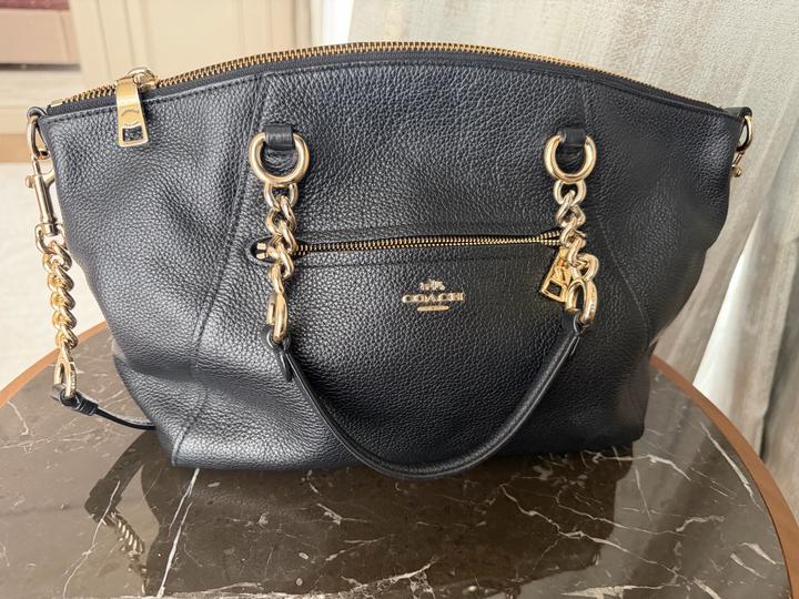 Сумка Coach черная кожа